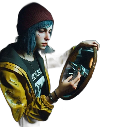 jacket, weapon, bottle, hat transparent PNG cut-out