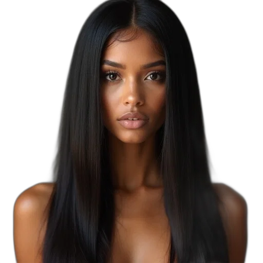 hair, photorealistic, earth tones, dark transparent PNG cut-out