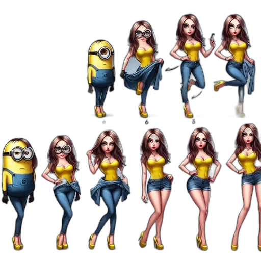 dress, pixel art, concept art, 3d render transparent PNG cut-out
