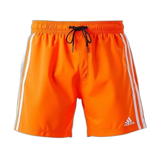 pair, orange, shorts, white transparent PNG cut-out