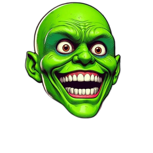 mask, face, creature, staff transparent PNG cut-out