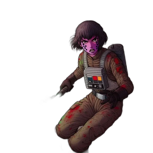 staff, creature, weapon, robot transparent PNG cut-out