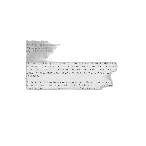 letter, dated, april, 1964 transparent PNG cut-out