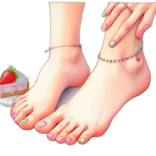 shoes, jewelry, food, photorealistic transparent PNG cut-out