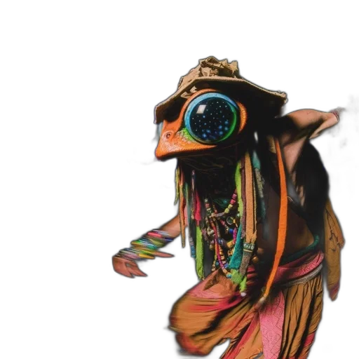 mask, jacket, hat, creature transparent PNG cut-out