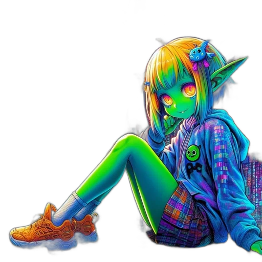jacket, creature, mask, pixel art transparent PNG cut-out