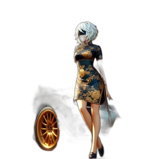 dress, car, weapon, robot transparent PNG cut-out