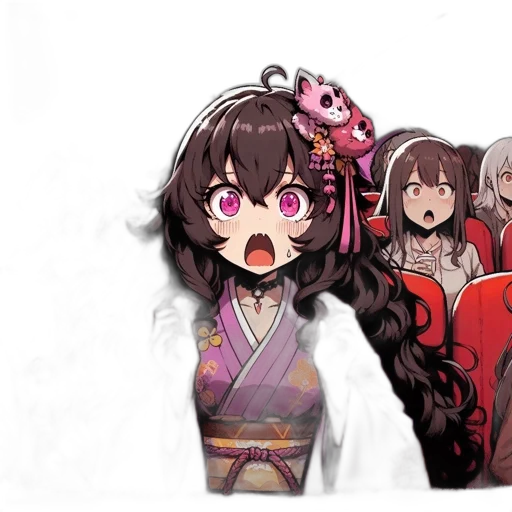 creature, mask, anime, pixel art transparent PNG cut-out