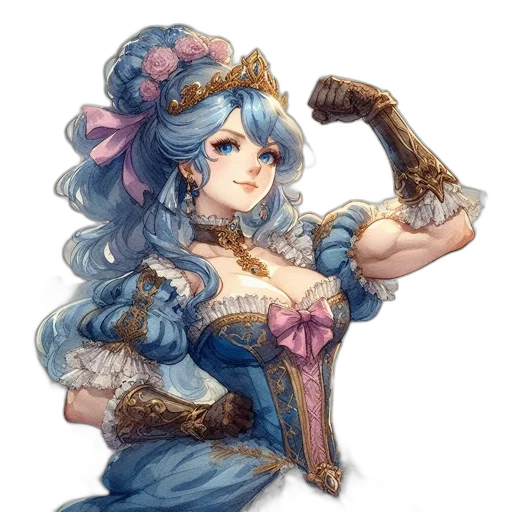 staff, crown, weapon, dress transparent PNG cut-out