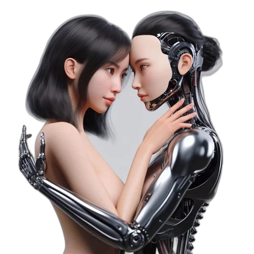 robot, cyberpunk, concept art, fantasy art transparent PNG cut-out