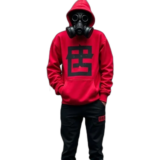 jacket, mask, concept art, 3d render transparent PNG cut-out