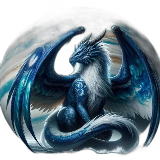 dragon, staff, creature, animal transparent PNG cut-out