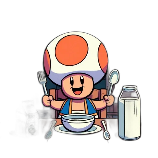 robot, food, concept art, pixel art transparent PNG cut-out