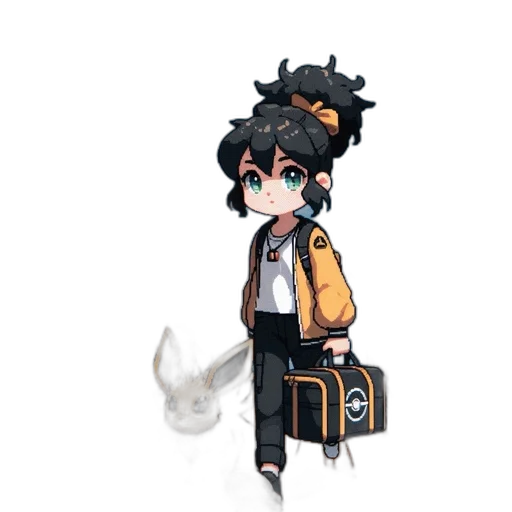 staff, jacket, dragon, creature transparent PNG cut-out