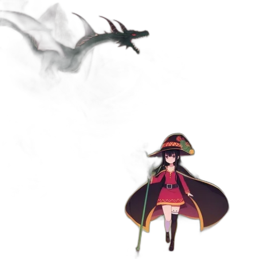 dragon, staff, weapon, sword transparent PNG cut-out