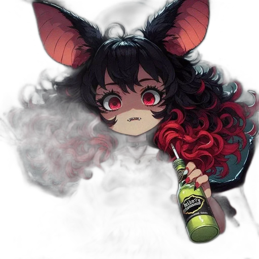 bottle, mask, dragon, creature transparent PNG cut-out