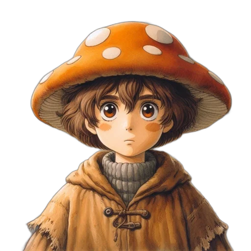 hat, jacket, umbrella, face transparent PNG cut-out