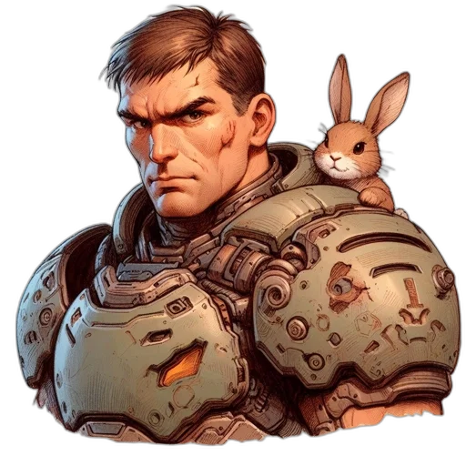 face, animal, weapon, concept art transparent PNG cut-out