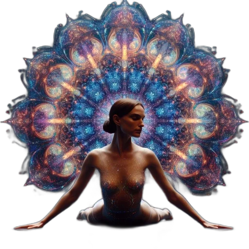 concept art, fantasy art, woman, yoga transparent PNG cut-out