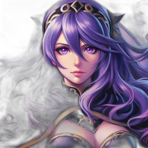 crown, face, fantasy art, anime transparent PNG cut-out
