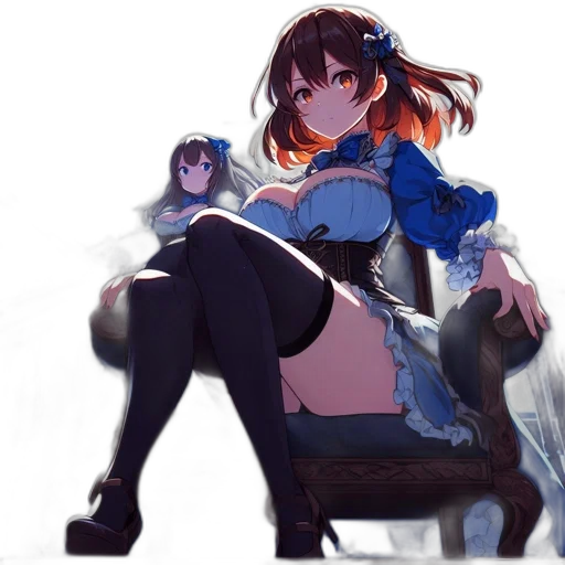 dress, furniture, crown, staff transparent PNG cut-out