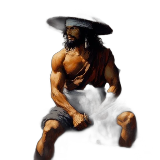 sword, hat, weapon, fantasy art transparent PNG cut-out