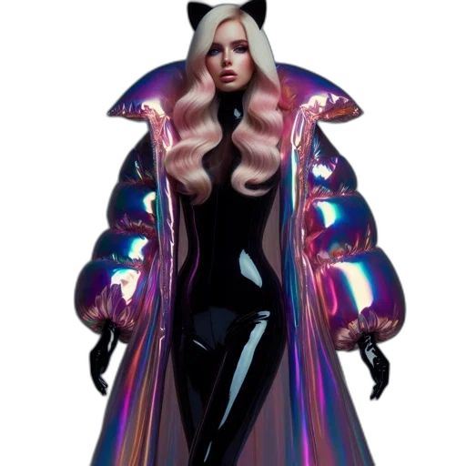 jacket, concept art, cyberpunk, 3d render transparent PNG cut-out