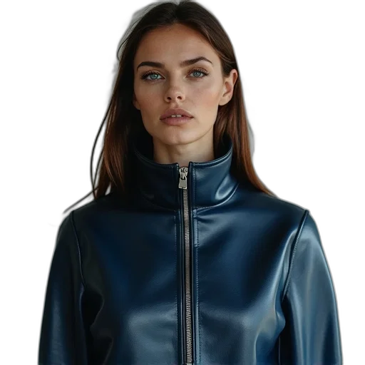 jacket, face, dress, photorealistic transparent PNG cut-out