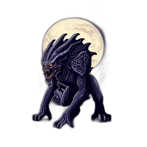 dragon, creature, mask, staff transparent PNG cut-out