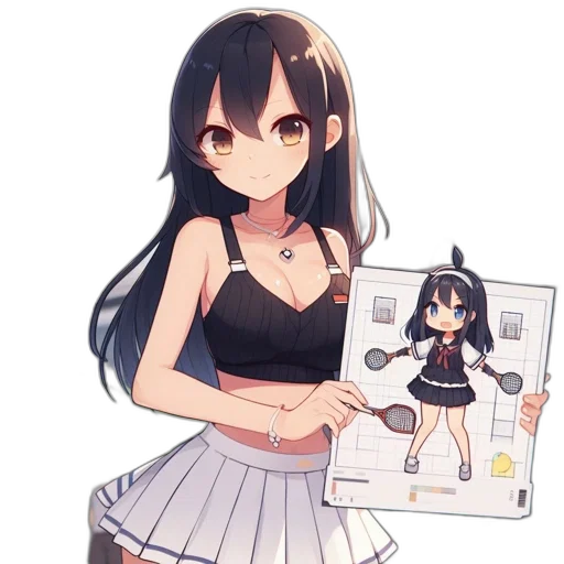 dress, weapon, staff, creature transparent PNG cut-out