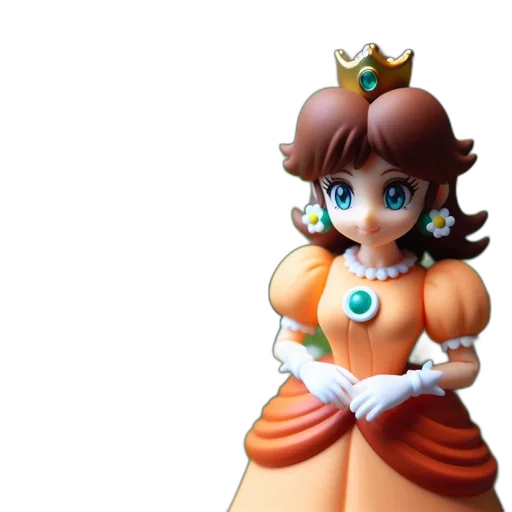 crown, dress, staff, 3d render transparent PNG cut-out