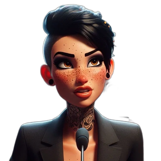 face, staff, cartoon, concept art transparent PNG cut-out