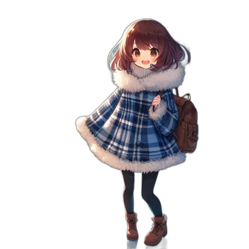 dress, jacket, creature, hat transparent PNG cut-out