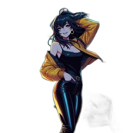 jacket, dress, concept art, comic book art transparent PNG cut-out
