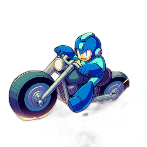 car, robot, concept art, pixel art transparent PNG cut-out