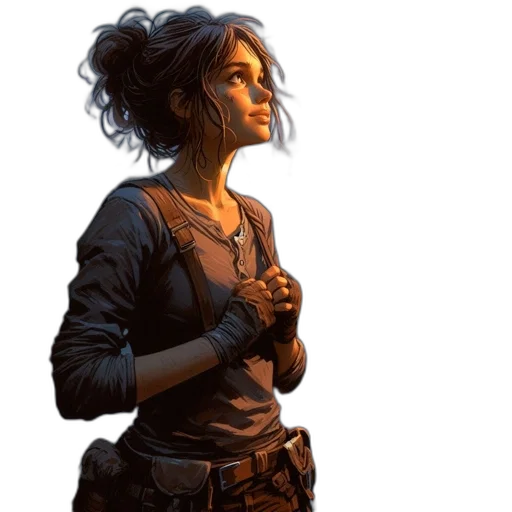 jacket, weapon, staff, concept art transparent PNG cut-out