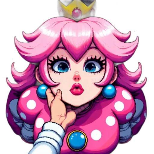 crown, face, pixel art, concept art transparent PNG cut-out
