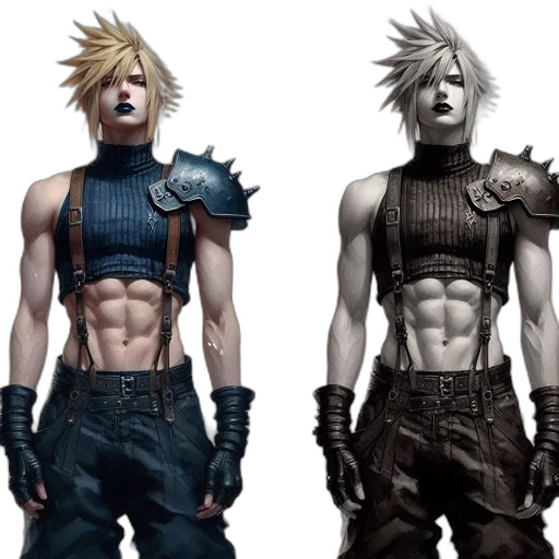 concept art, cyberpunk, 3d render, comic book art transparent PNG cut-out