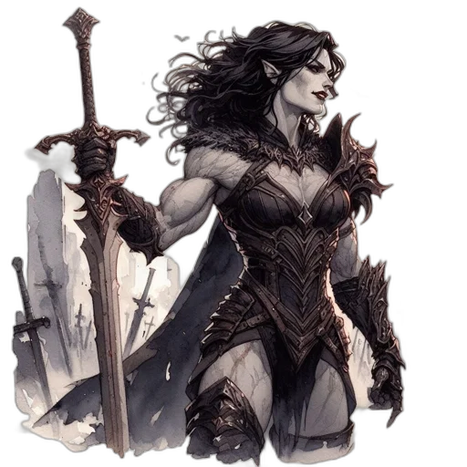 sword, fantasy art, comic book art, concept art transparent PNG cut-out