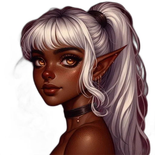 face, dragon, staff, fantasy art transparent PNG cut-out