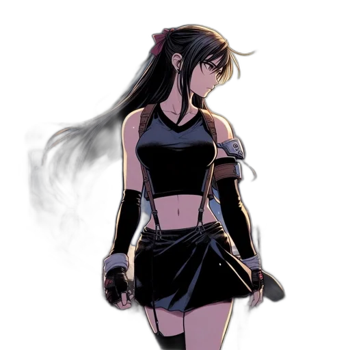 dress, concept art, anime, fantasy art transparent PNG cut-out