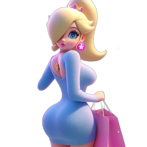 dress, 3d render, concept art, cartoon transparent PNG cut-out