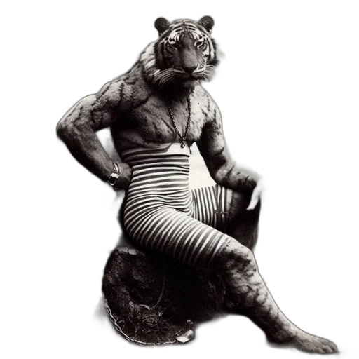 animal, creature, dress, staff transparent PNG cut-out