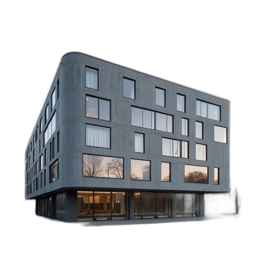 building, 3d render, photorealistic, concept art transparent PNG cut-out