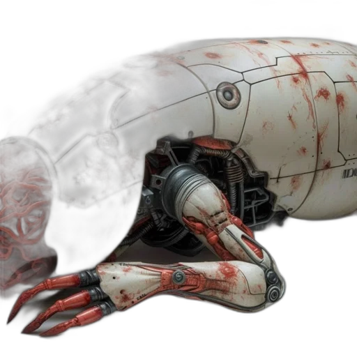 robot, weapon, creature, mask transparent PNG cut-out