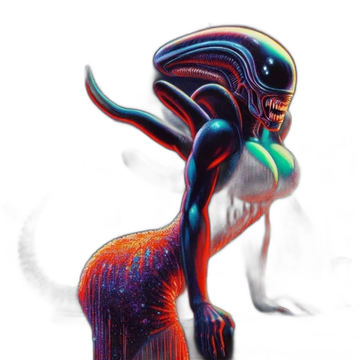 creature, robot, animal, hair transparent PNG cut-out