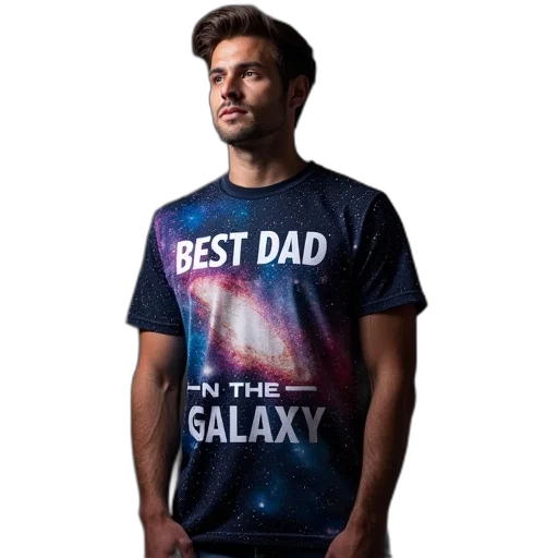 outer space, man, wearing, galaxy transparent PNG cut-out