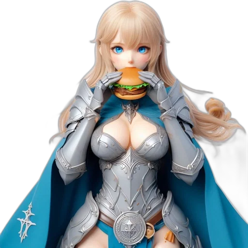 food, robot, concept art, 3d render transparent PNG cut-out
