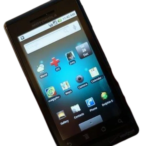 motorola, smartphone, blue, screen transparent PNG cut-out