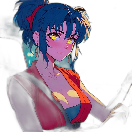 anime, concept art, vaporwave, fantasy art transparent PNG cut-out
